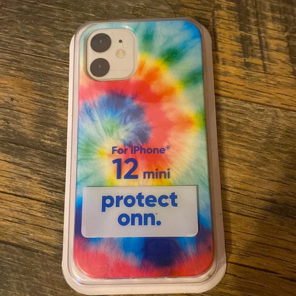 NWT rainbow tie dye iPhone 12 mini case